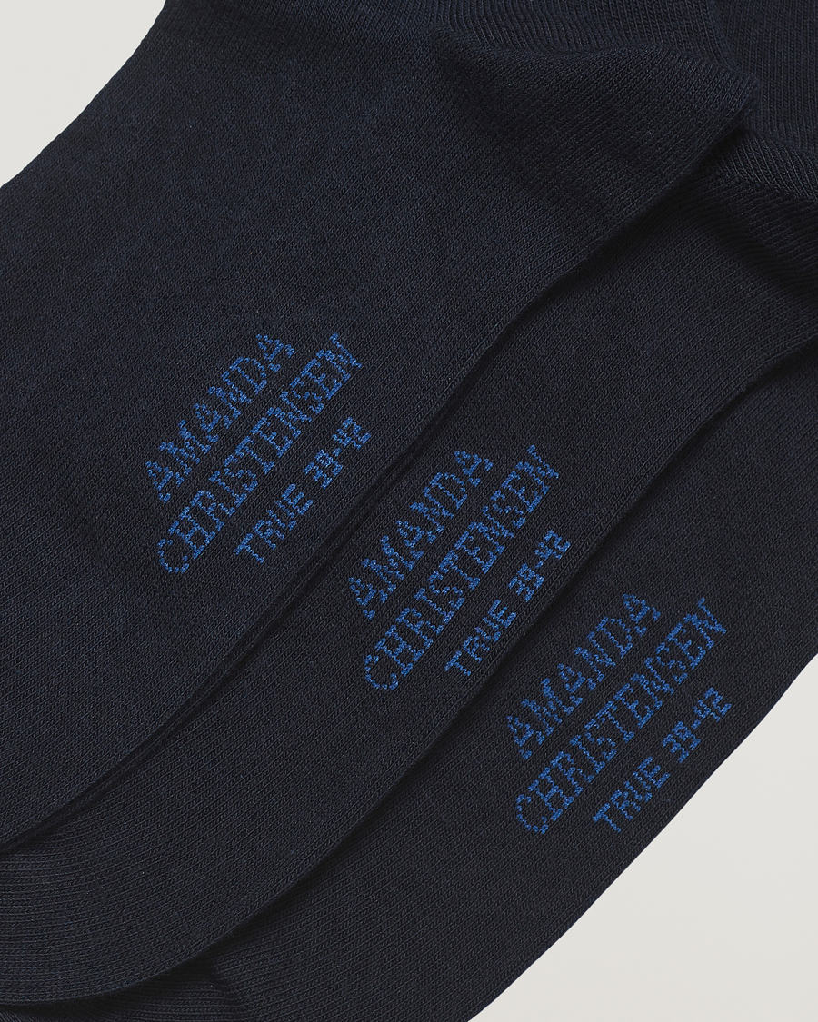 Herre | Afdelinger | Amanda Christensen | 3-Pack True Cotton Socks Dark Navy