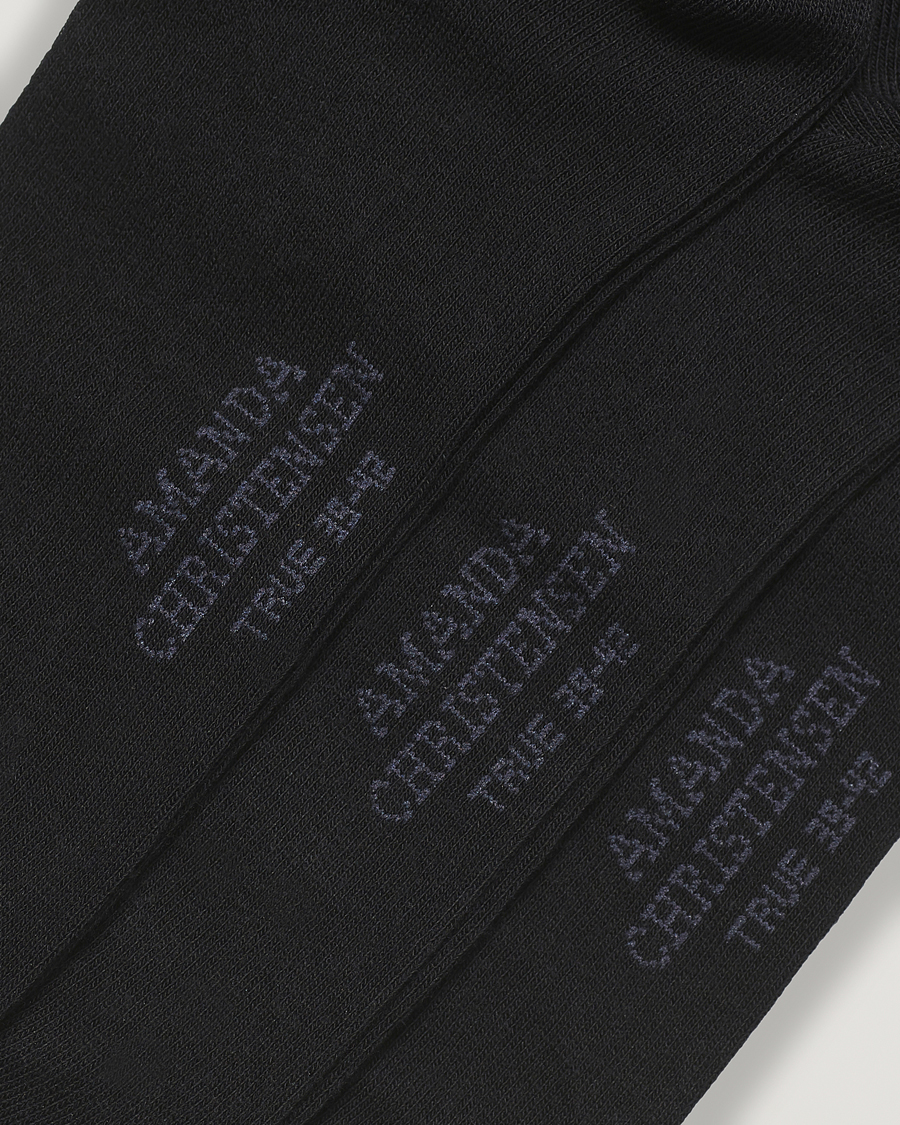 Herre | Undertøj | Amanda Christensen | 3-Pack True Cotton Socks Black