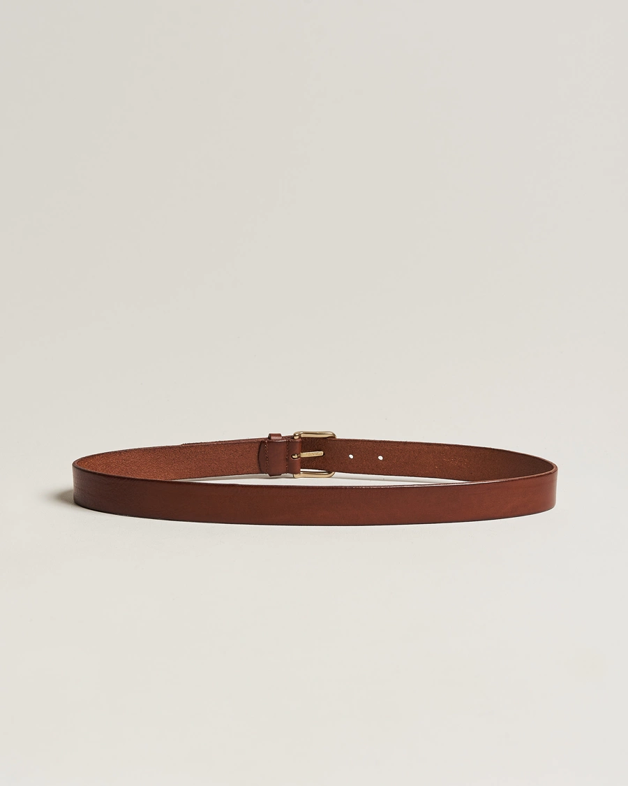 Herre |  | Anderson's | Leather Belt 3 cm Cognac