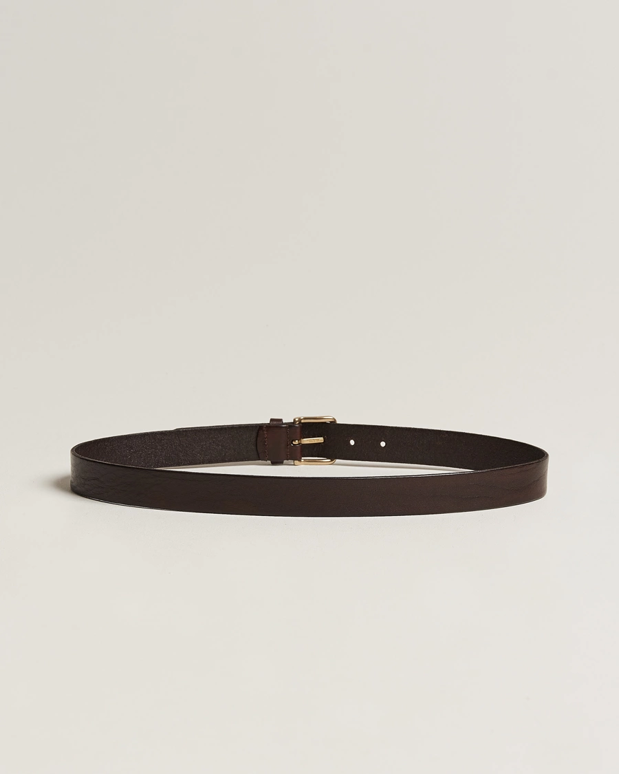 Herre | Tøj til bryllup | Anderson's | Leather Belt 3 cm Dark Brown