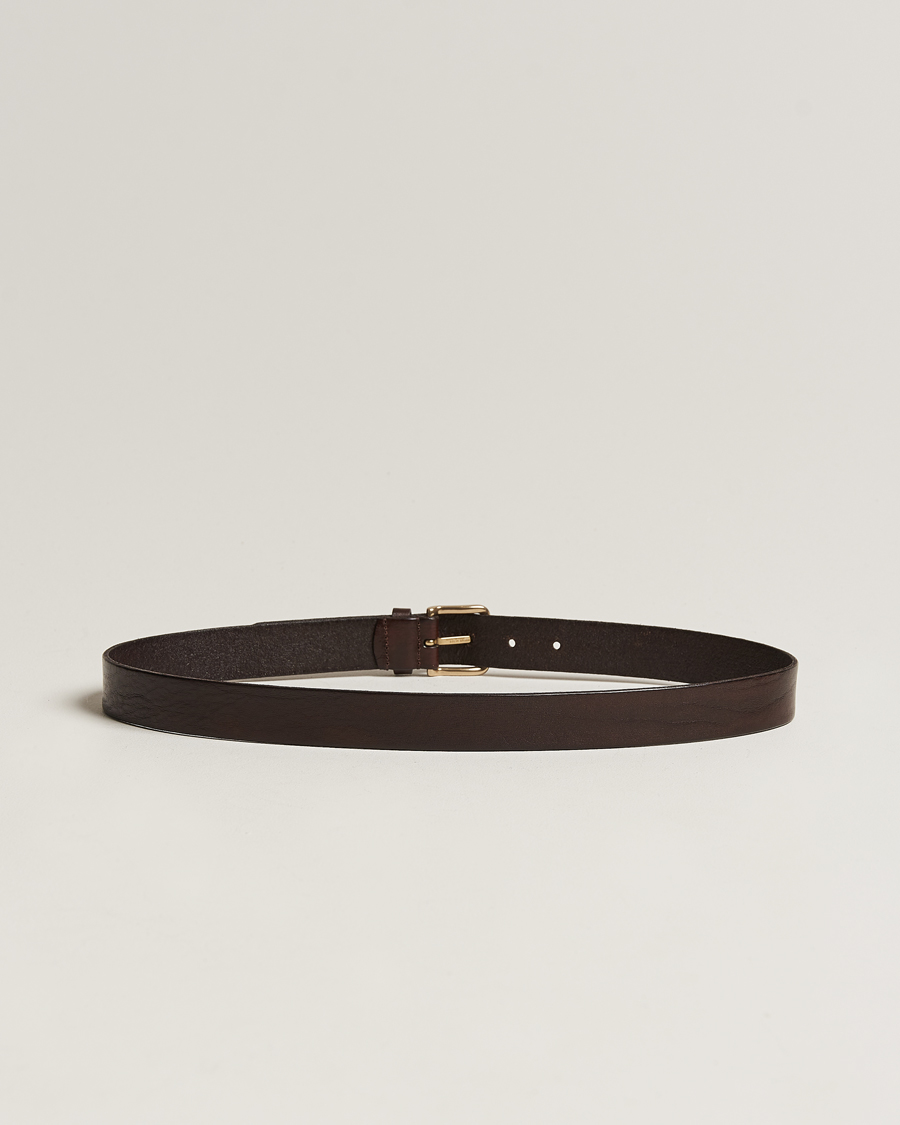 Herre | Glatte bælter | Anderson's | Leather Belt 3 cm Dark Brown