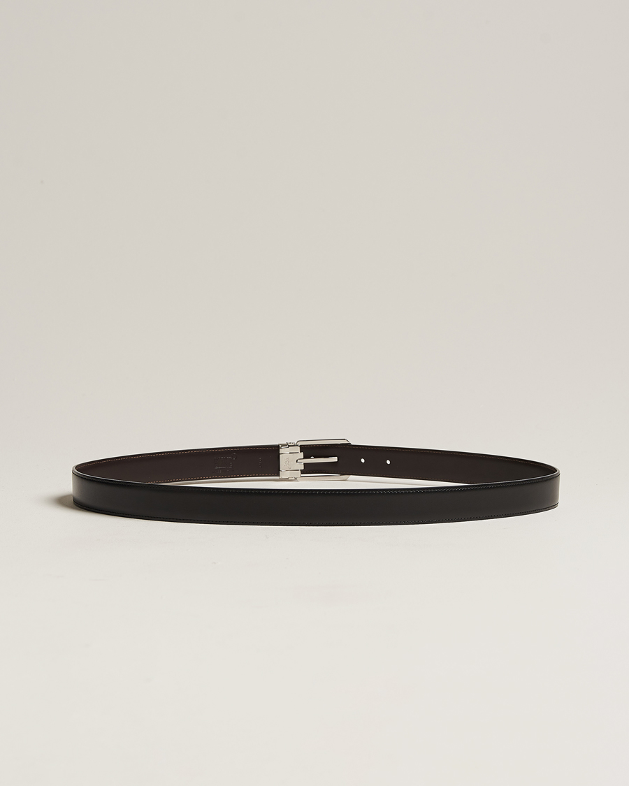 Herre | Glatte bælter | Montblanc | Reversible Rectangular Buckle 30mm Belt Black/Brown