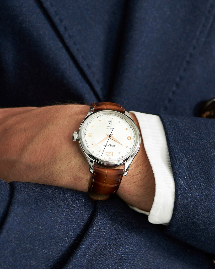 Herre | Fine watches | Montblanc | Heritage Automatic Date White