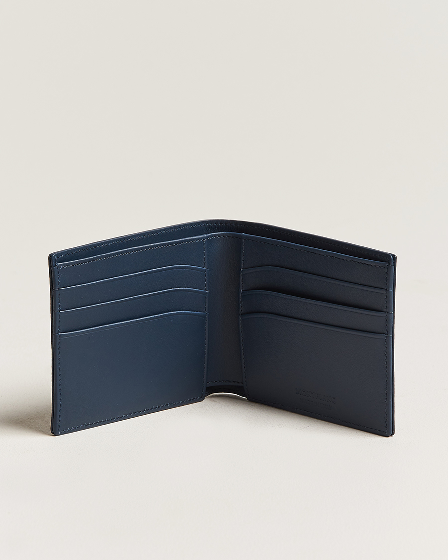 Herre | Montblanc Meisterstück Soft Grain Wallet 6cc Blue | Montblanc | Meisterstück Soft Grain Wallet 6cc Blue