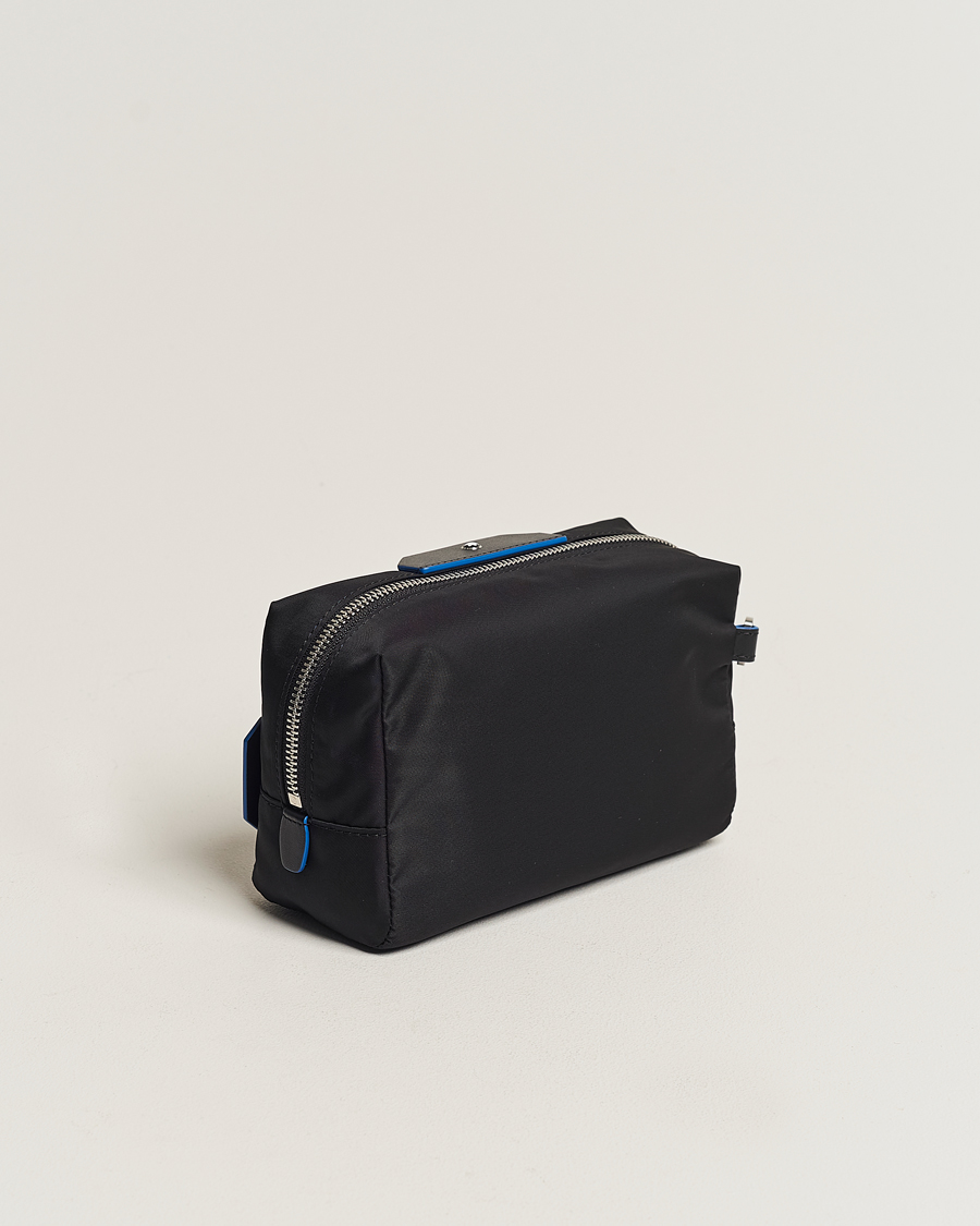 Herre | Montblanc Blue Spirit Case Medium Wash Bag Black/Blue | Montblanc | Blue Spirit Case Medium Wash Bag Black/Blue