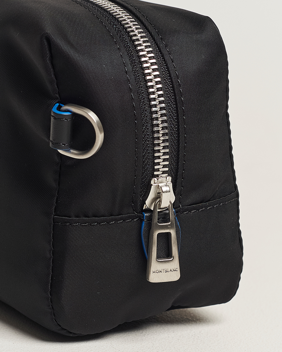 Herre | Montblanc Blue Spirit Case Medium Wash Bag Black/Blue | Montblanc | Blue Spirit Case Medium Wash Bag Black/Blue
