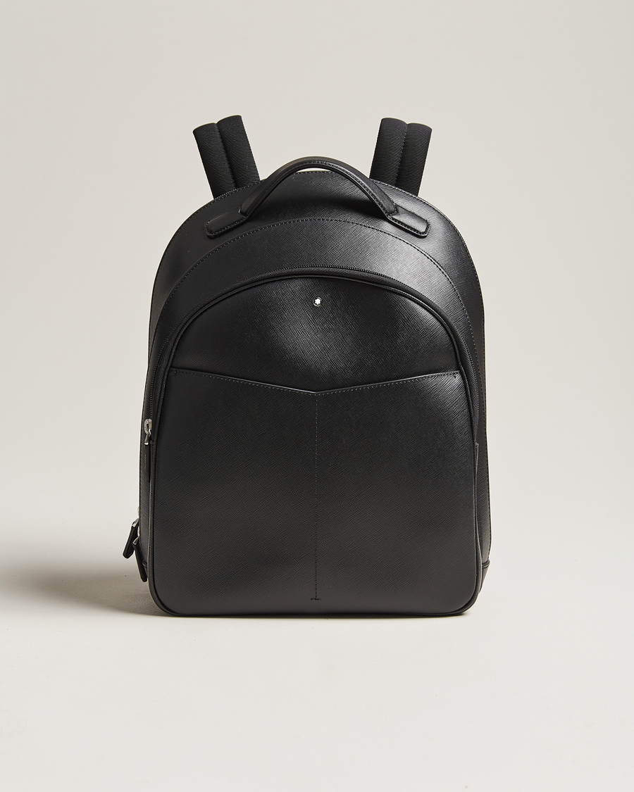 Herre | Montblanc Sartorial Backpack Medium 3 Comp Black | Montblanc | Sartorial Backpack Medium 3 Comp Black