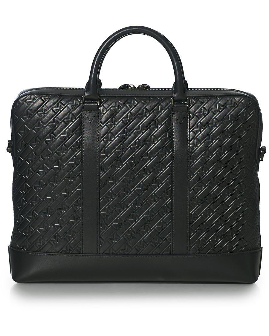Herre | Montblanc M Gram Slim Document Case Black Leather | Montblanc | M Gram Slim Document Case Black Leather