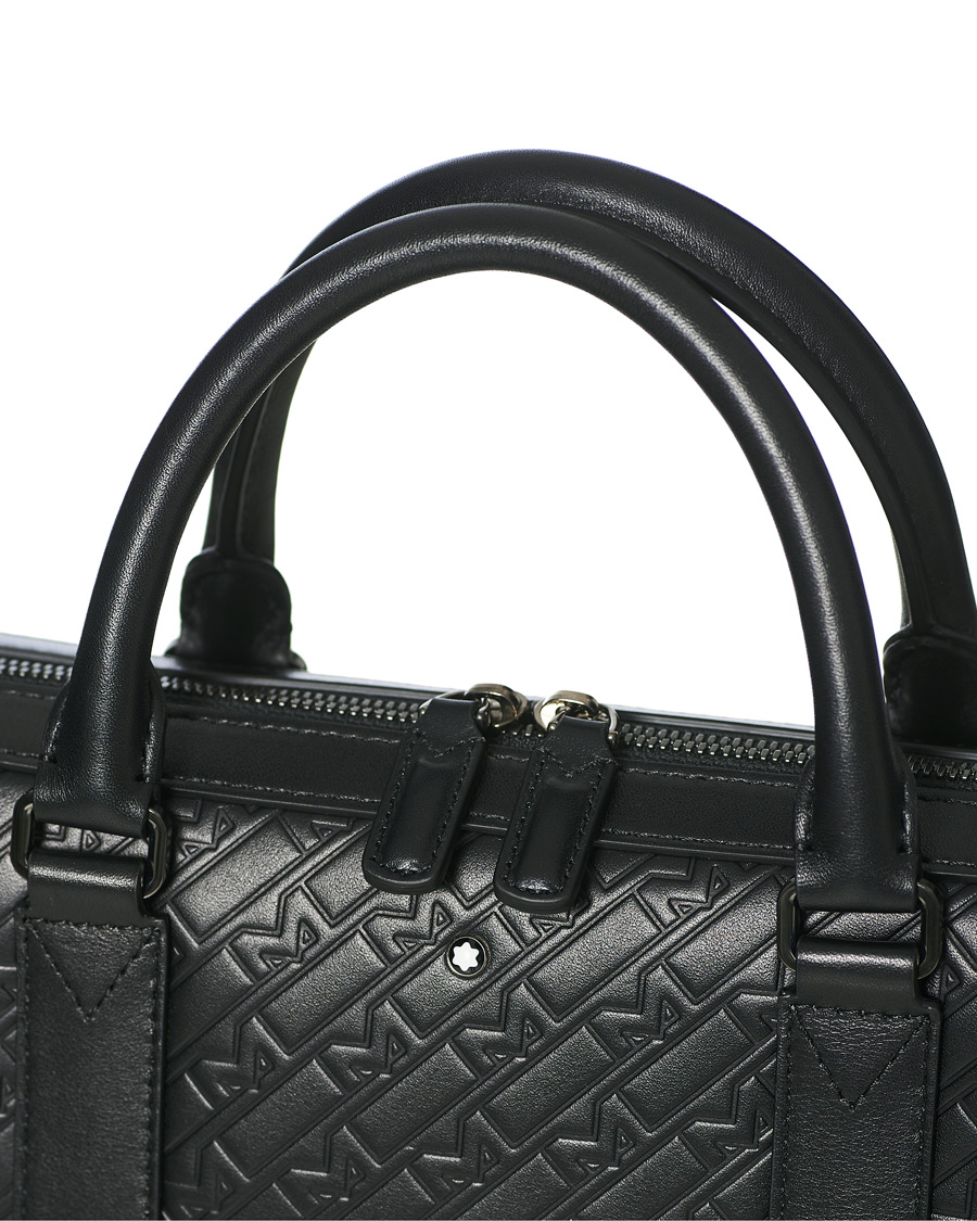 Herre | Montblanc M Gram Slim Document Case Black Leather | Montblanc | M Gram Slim Document Case Black Leather