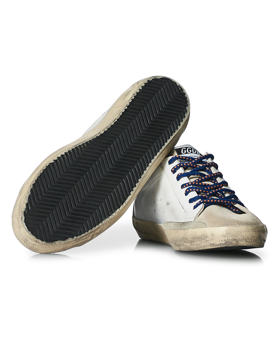 Herre | Golden Goose Deluxe Brand Super-Star Sneaker White/Red | Golden Goose | Deluxe Brand Super-Star Sneaker White/Red