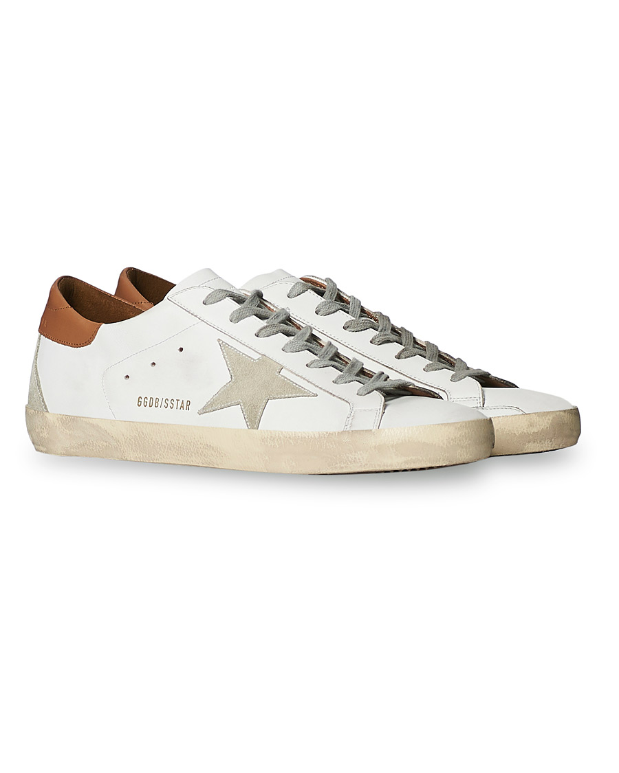 Herre | Golden Goose Deluxe Brand Super-Star Sneaker White/Sand | Golden Goose | Deluxe Brand Super-Star Sneaker White/Sand