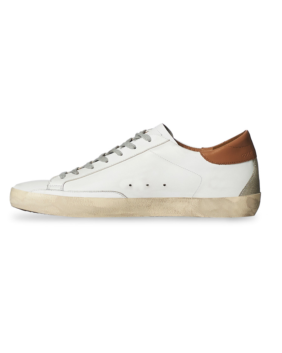 Herre | Golden Goose Deluxe Brand Super-Star Sneaker White/Sand | Golden Goose | Deluxe Brand Super-Star Sneaker White/Sand