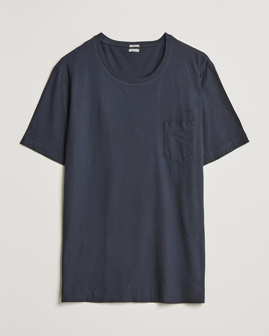 Herre | T-Shirts | Massimo Alba | Panarea Watercolor T-Shirt Washed Black