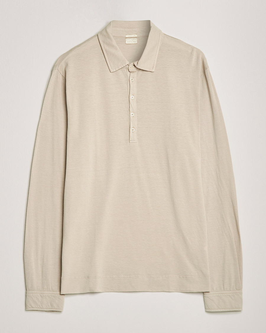 Herre | Trøjer | Massimo Alba | Ischia Cotton/Cashmere Polo Light Beige
