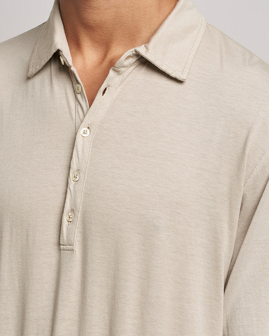 Herre | Trøjer | Massimo Alba | Ischia Cotton/Cashmere Polo Light Beige