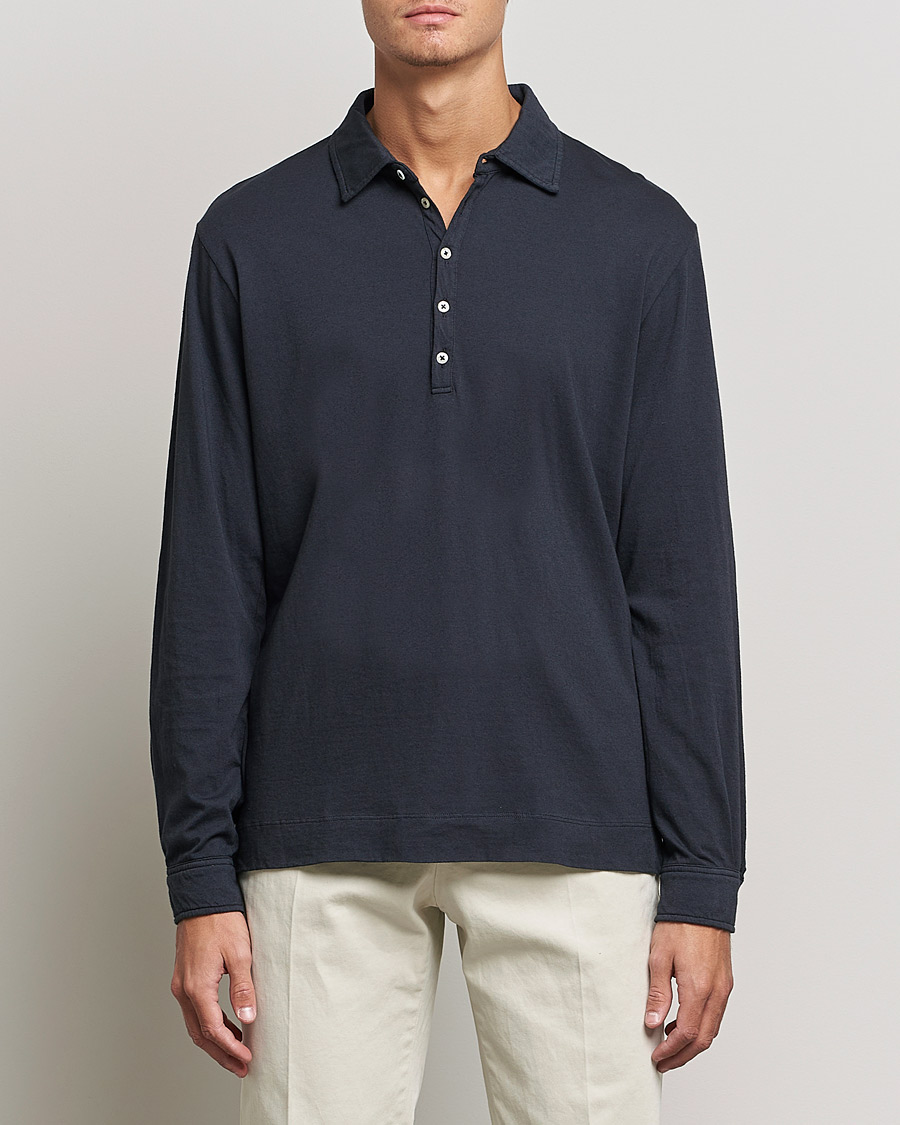 Herre | Trøjer | Massimo Alba | Ischia Cotton/Cashmere Polo Navy