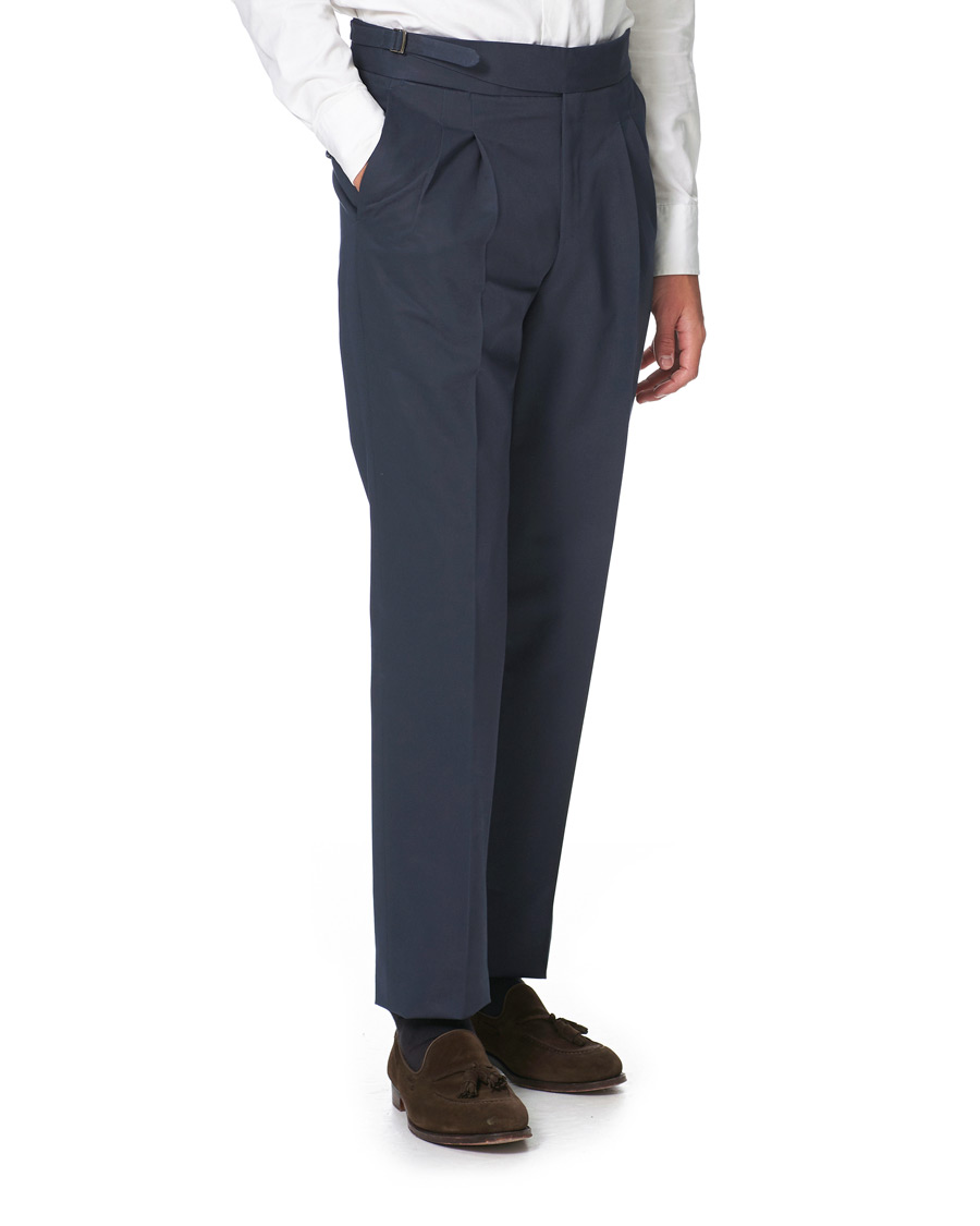 Herre | Bukser | PT01 | Gentleman Fit Gurkha Trousers Navy