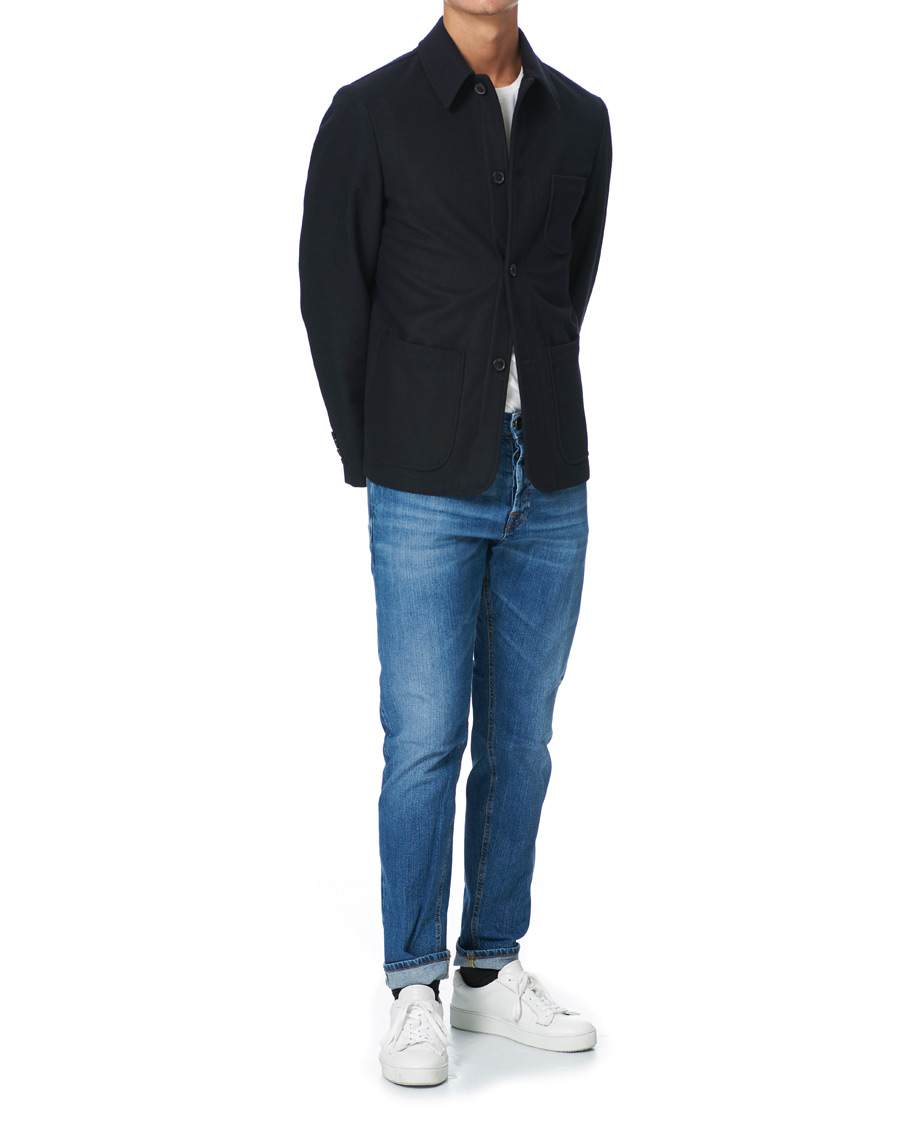 Herre | Jeans | PT01 | Slim Fit Japanese Selvedge Denim Blue Wash