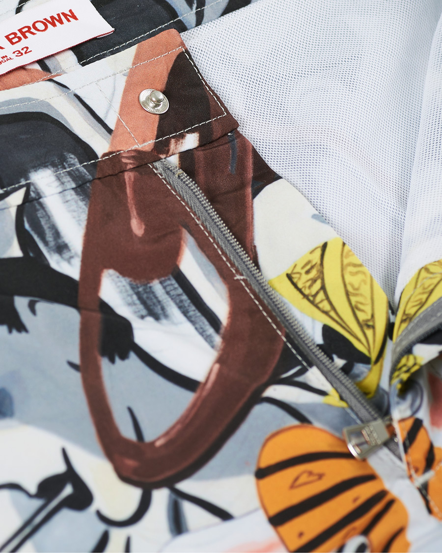 Herre | Badebukser | Orlebar Brown | Bulldog x David Salle Diving Swim Shorts Multi