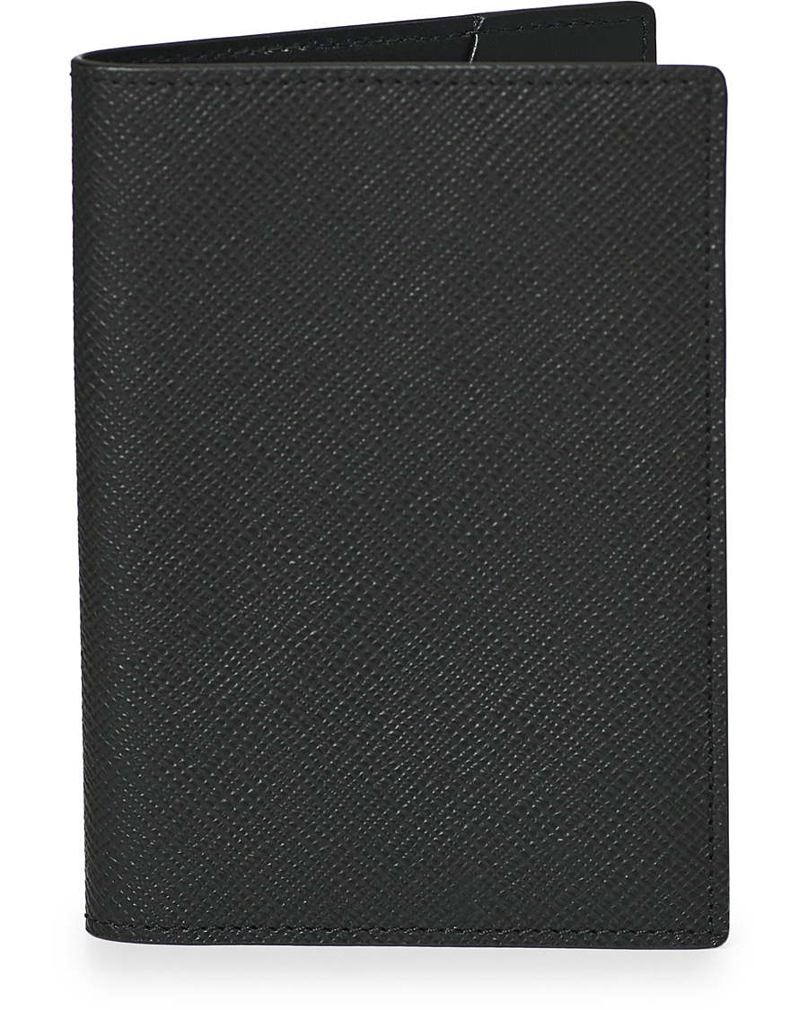 Herre | Smythson Panama Passport Cover Black | Smythson | Panama Passport Cover Black