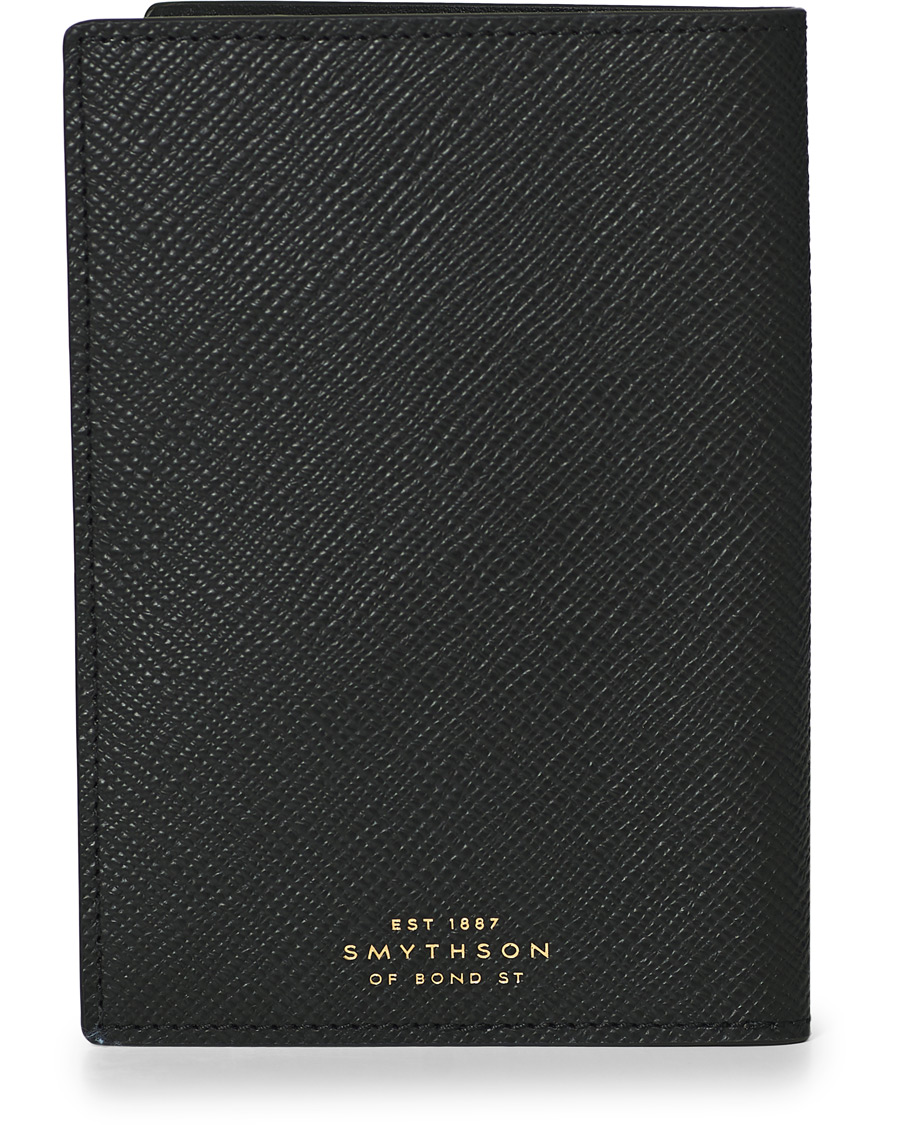 Herre | Smythson Panama Passport Cover Black | Smythson | Panama Passport Cover Black