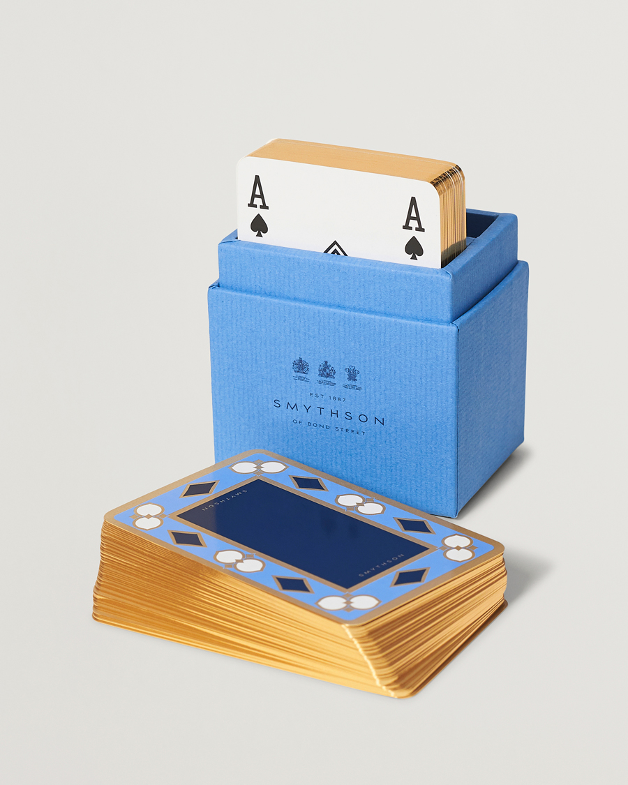 Herre | Best of British | Smythson | Playing Card Nile Blue