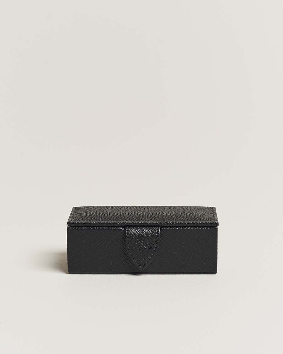 Herre |  | Smythson | Panama Mini Cufflink Box Black