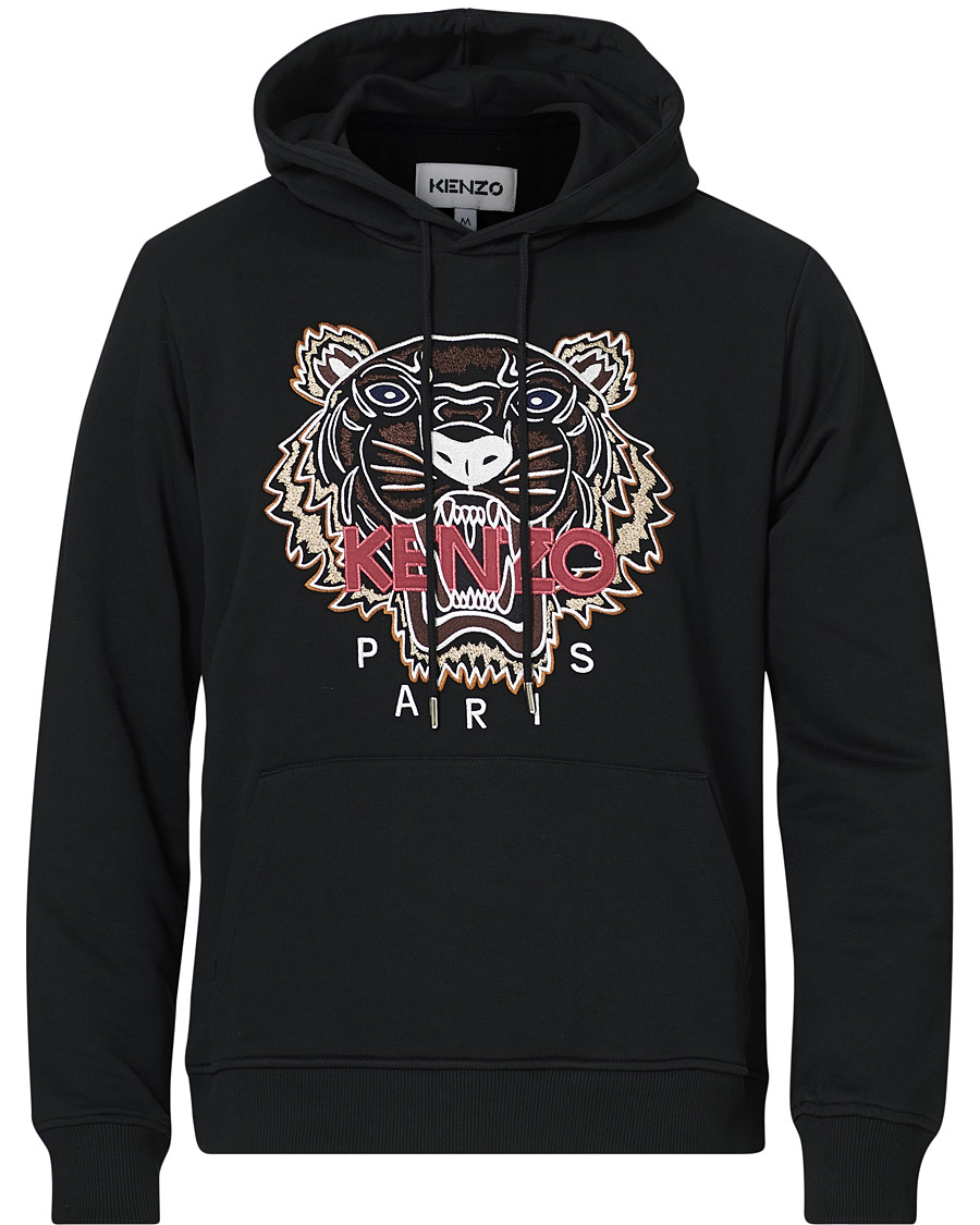 Herre | Trøjer | KENZO | Icon Tiger Hoodie Black