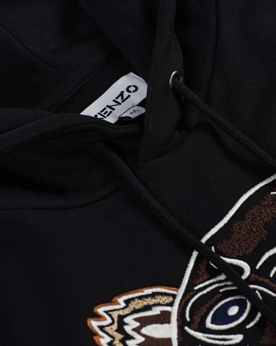 Herre | Trøjer | KENZO | Icon Tiger Hoodie Black