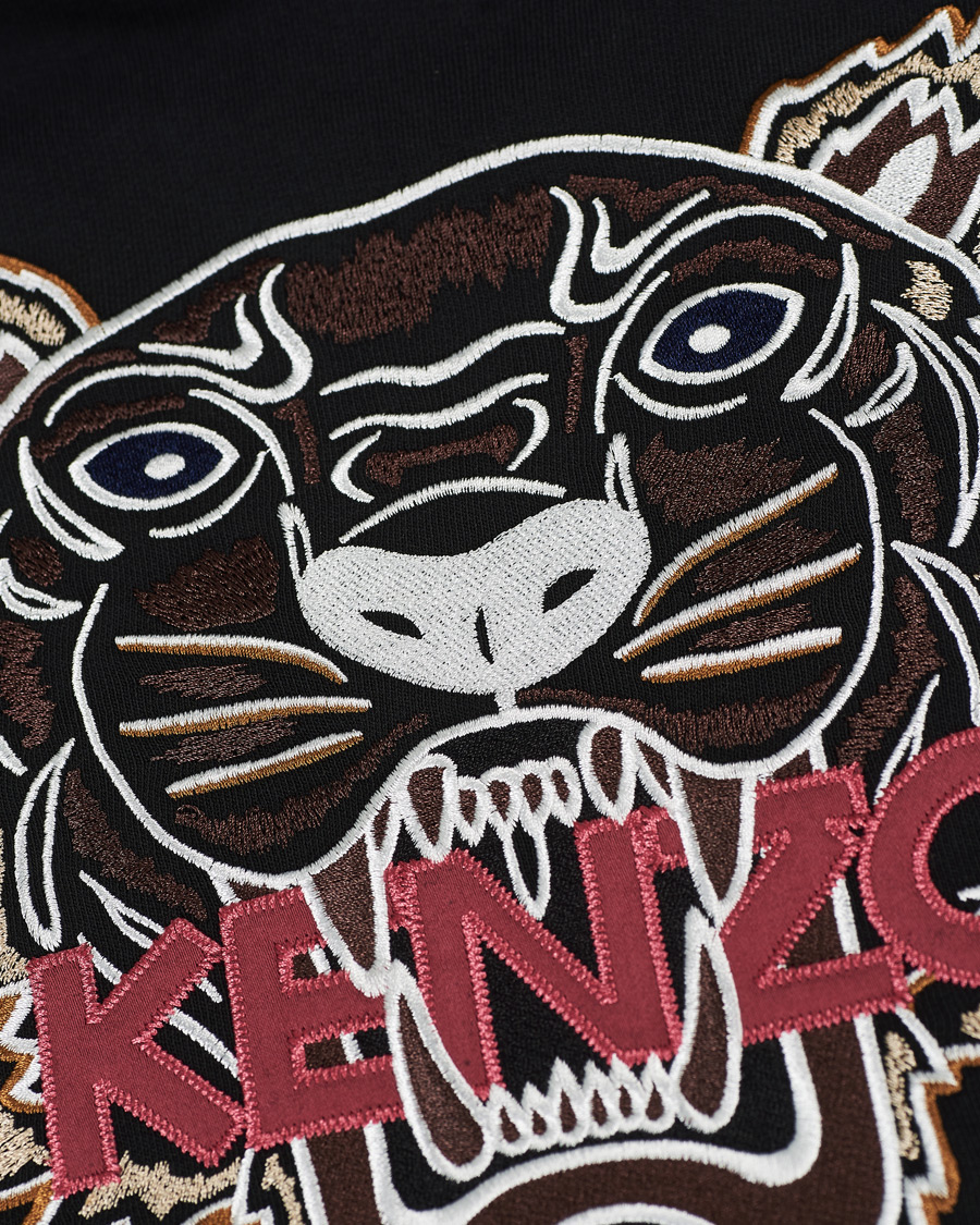 Herre | Trøjer | KENZO | Icon Tiger Hoodie Black