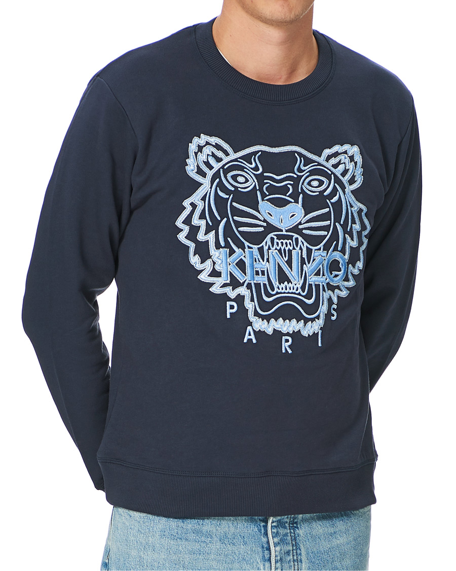 Herre | Trøjer | KENZO | Icon Tiger Sweatshirt Navy