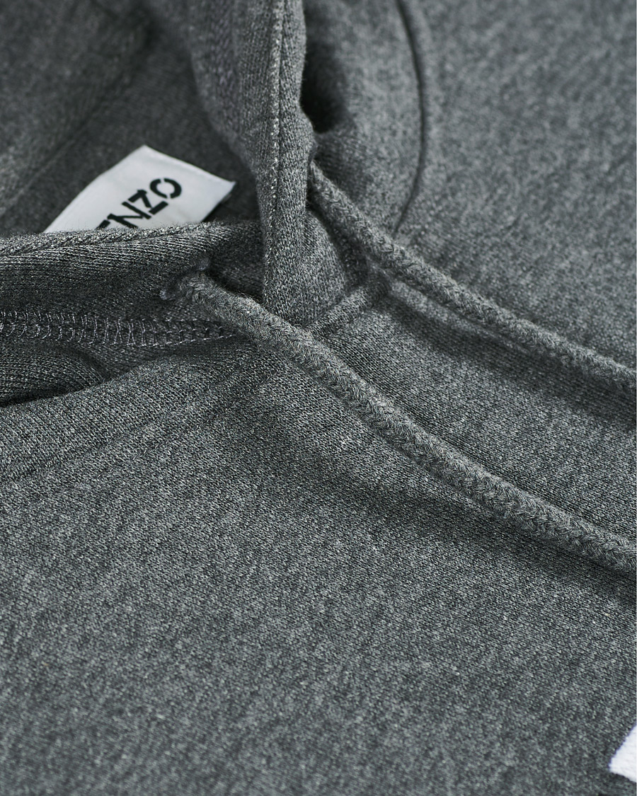 Herre | Trøjer | KENZO | Logo Multicolor Oversize Hoodie Grey Heather