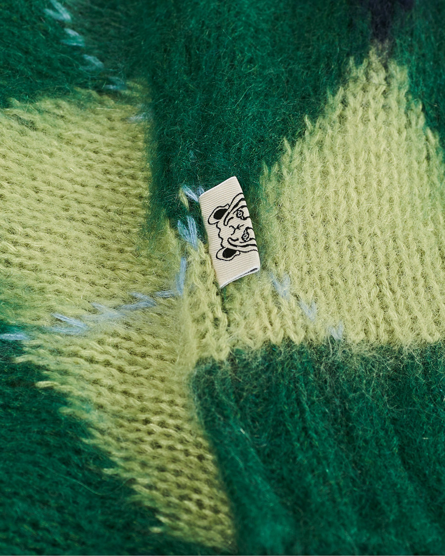 Herre | Trøjer | KENZO | Brushed Argyle Sweater Green