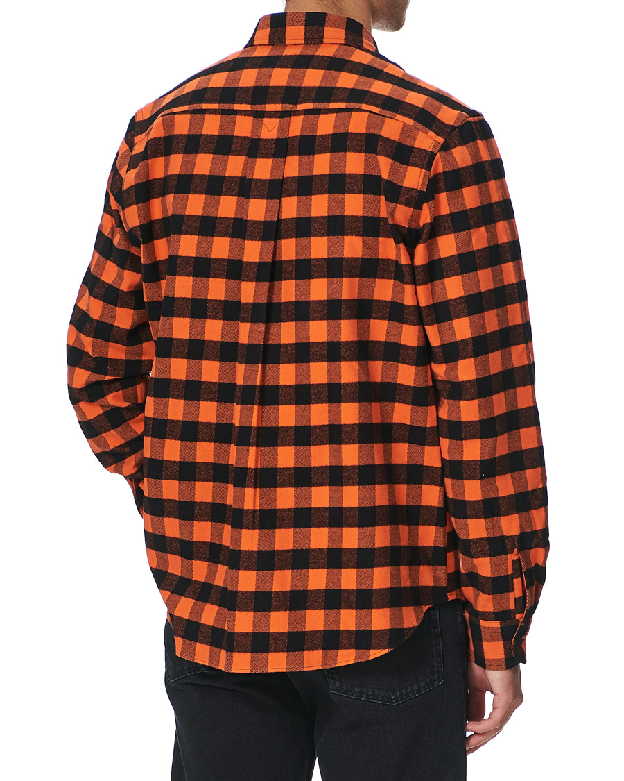 Herre | Skjorter | KENZO | Flannel Shirt Orange Check