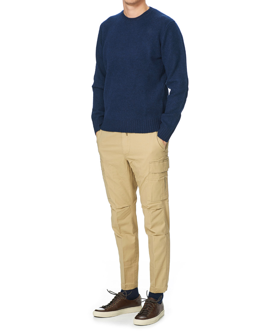 Herre | Trøjer | Polo Ralph Lauren | Wool/Cashmere Knitted Crew Neck Sweater Navy Heather