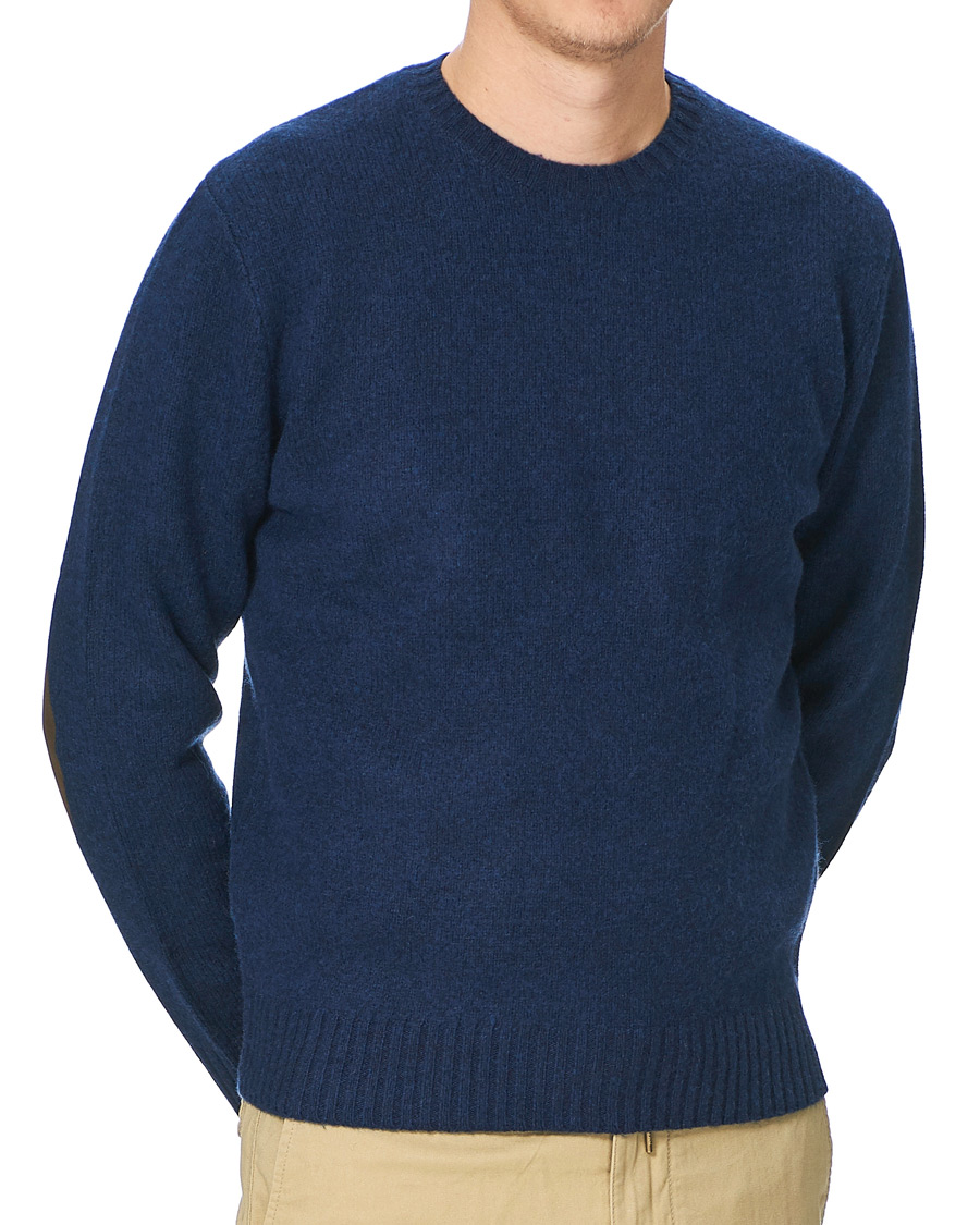 Herre | Trøjer | Polo Ralph Lauren | Wool/Cashmere Knitted Crew Neck Sweater Navy Heather