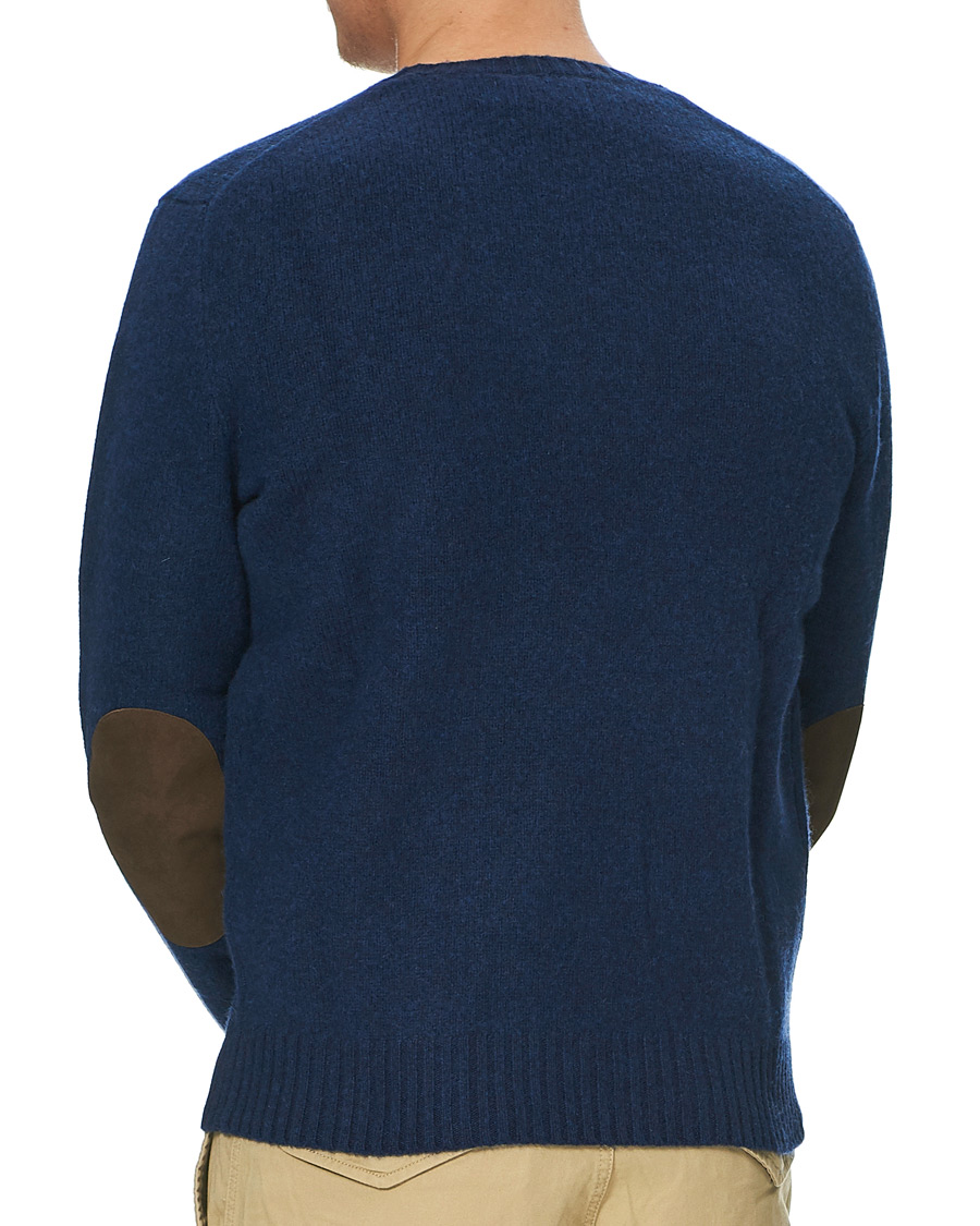 Herre | Trøjer | Polo Ralph Lauren | Wool/Cashmere Knitted Crew Neck Sweater Navy Heather