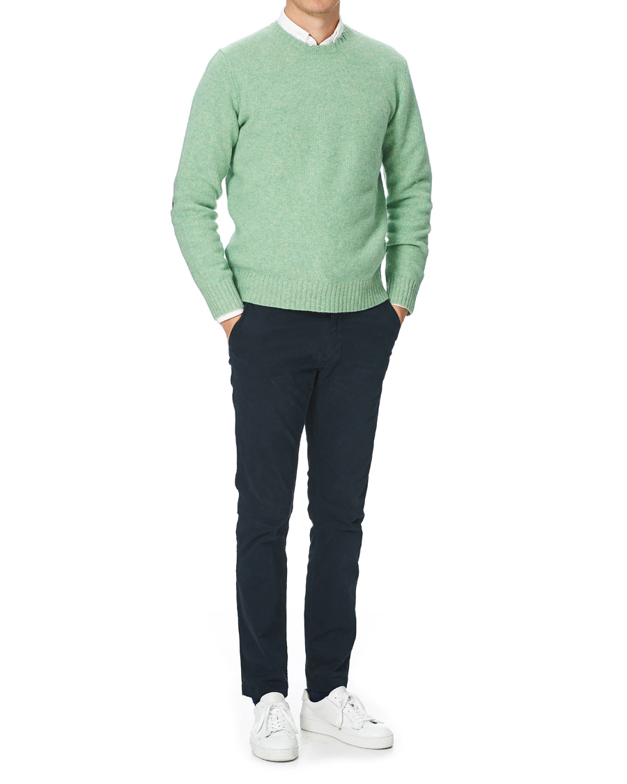 Herre | Trøjer | Polo Ralph Lauren | Wool/Cashmere Knitted Crew Neck Sweater Seafoam Green