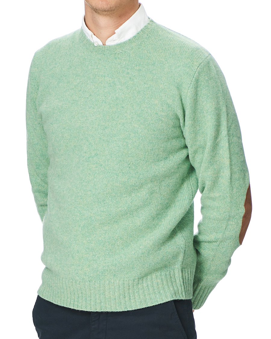 Herre | Trøjer | Polo Ralph Lauren | Wool/Cashmere Knitted Crew Neck Sweater Seafoam Green