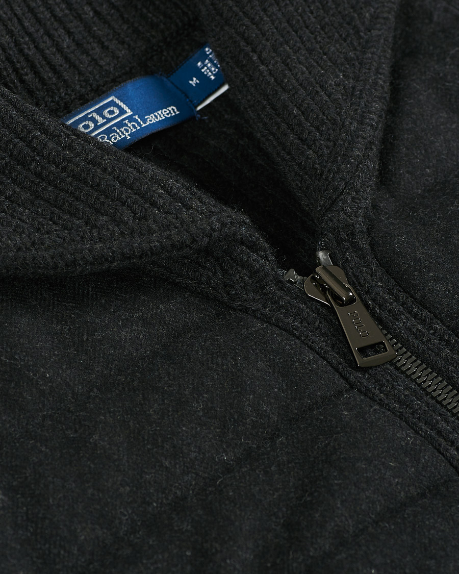 Herre | Trøjer | Polo Ralph Lauren | Knitted Shawl Collar Cardigan Black