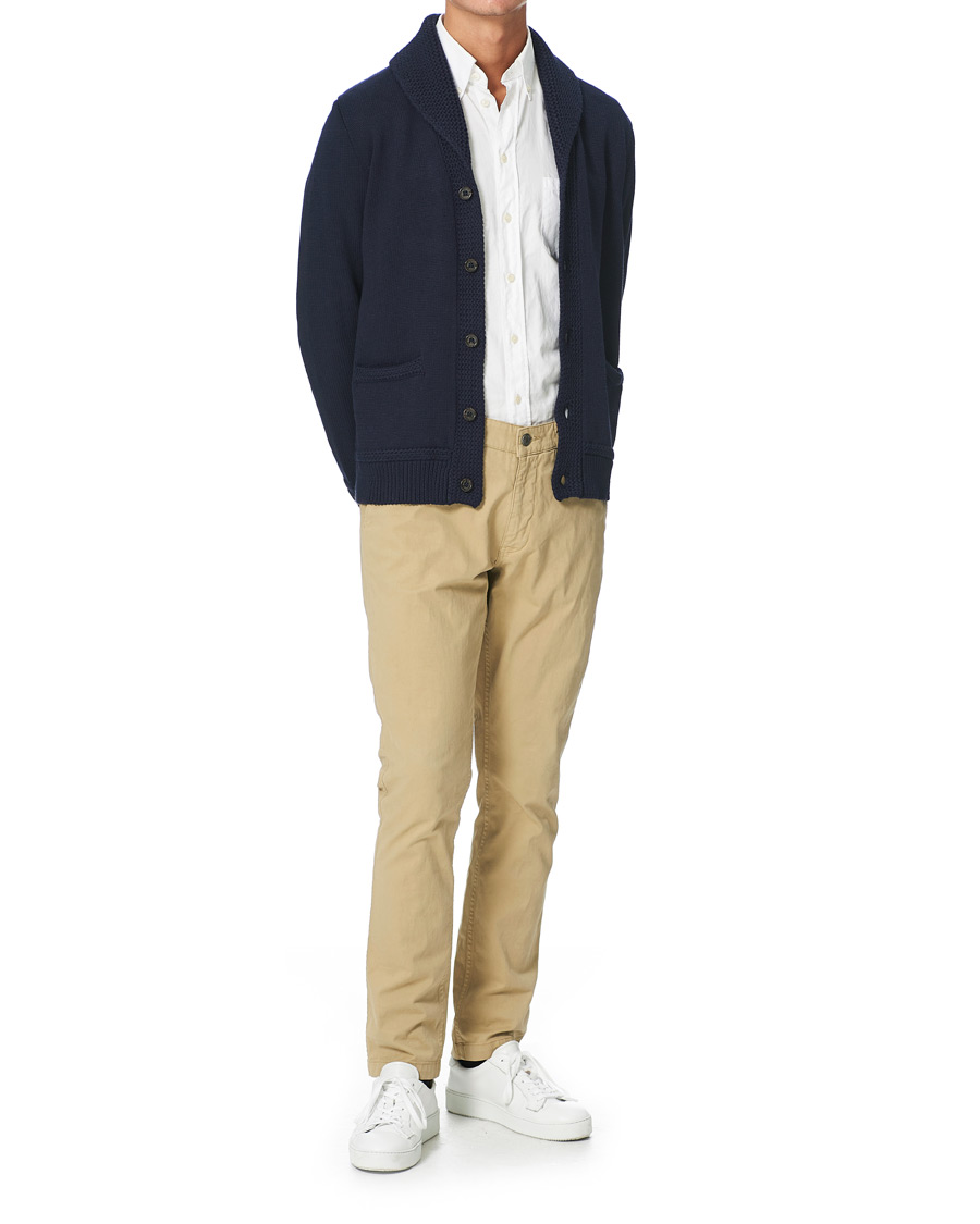 Herre | Trøjer | Polo Ralph Lauren | Cotton Knitted Flag Cardigan Hunter Navy