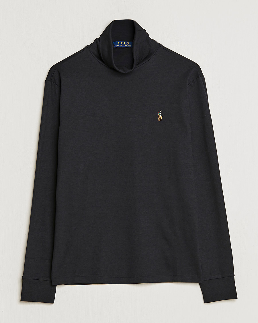 Herre | Trøjer | Polo Ralph Lauren | Luxury Pima Cotton Rollneck Black