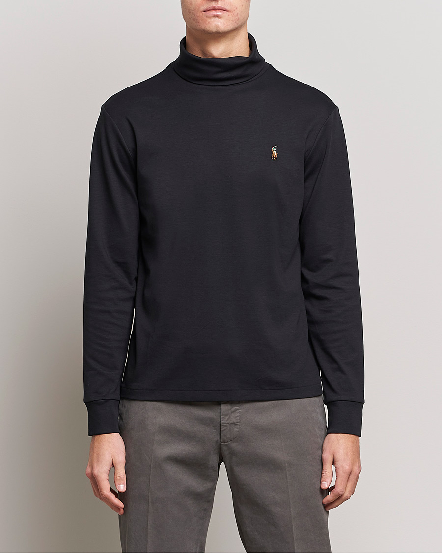 Herre | Trøjer | Polo Ralph Lauren | Luxury Pima Cotton Rollneck Black