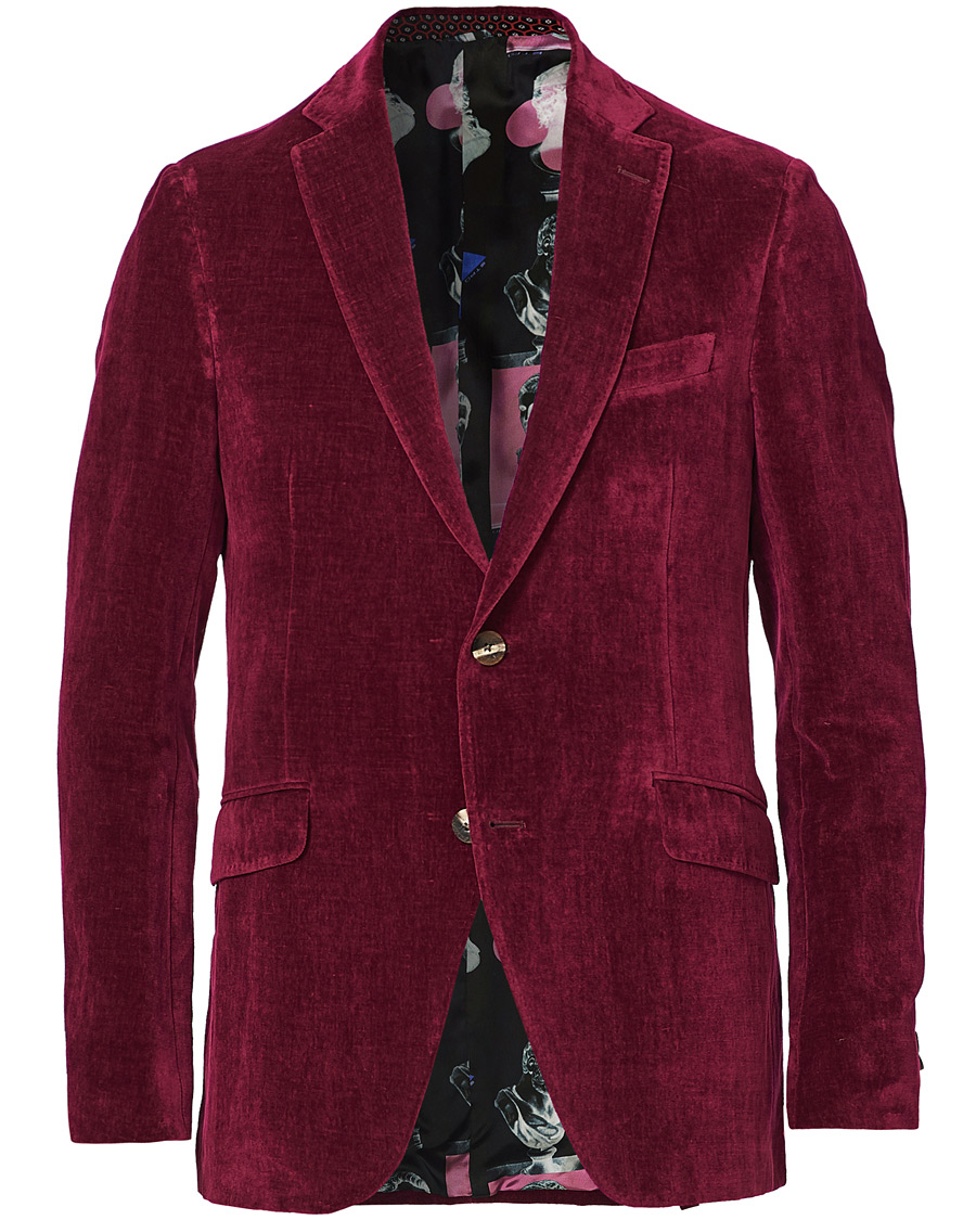 Herre | Blazere & jakker | Etro | Soft Velvet Blazer Bordeaux