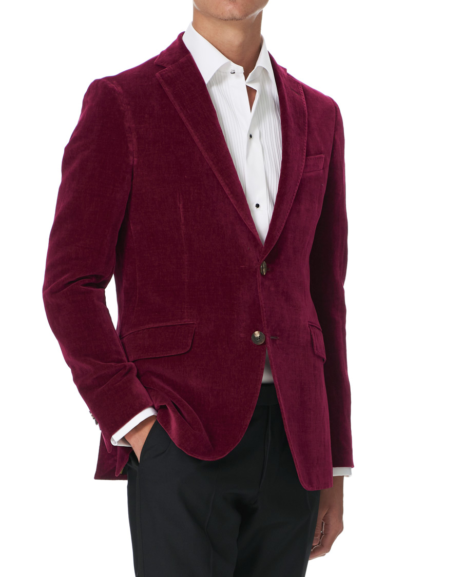 Herre | Blazere & jakker | Etro | Soft Velvet Blazer Bordeaux