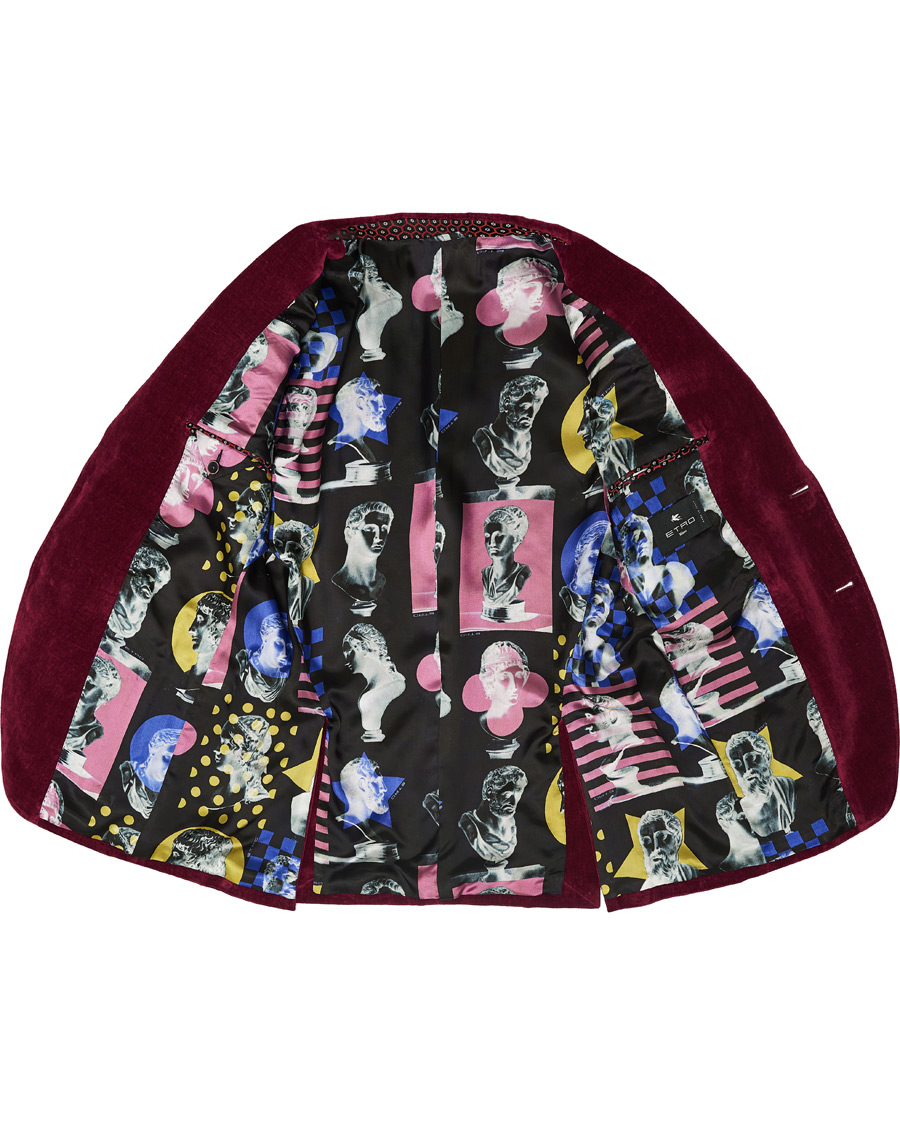 Herre | Blazere & jakker | Etro | Soft Velvet Blazer Bordeaux