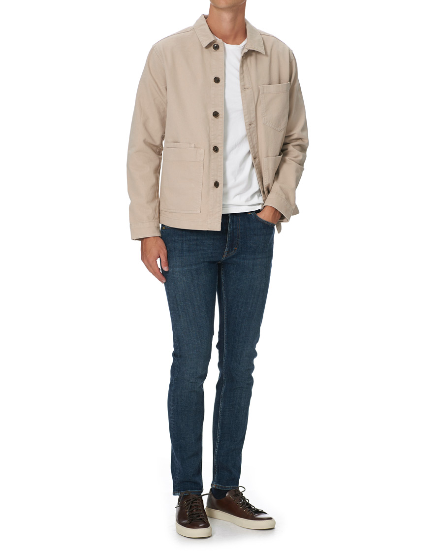 Herre | Jeans | Tiger of Sweden | Leon Hawk Eye Superstretch Jeans Royal Blue