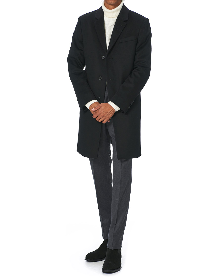 Herre | Jakker | Tiger of Sweden | Cempsey Wool/Cashmere Coat Black