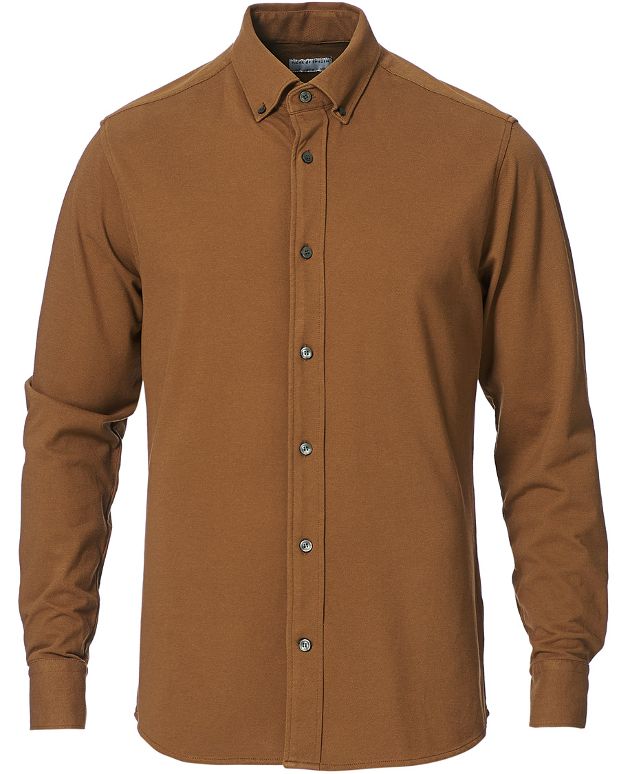 Herre | Skjorter | Tiger of Sweden | Fenald Piquet Shirt Toasted Coconut