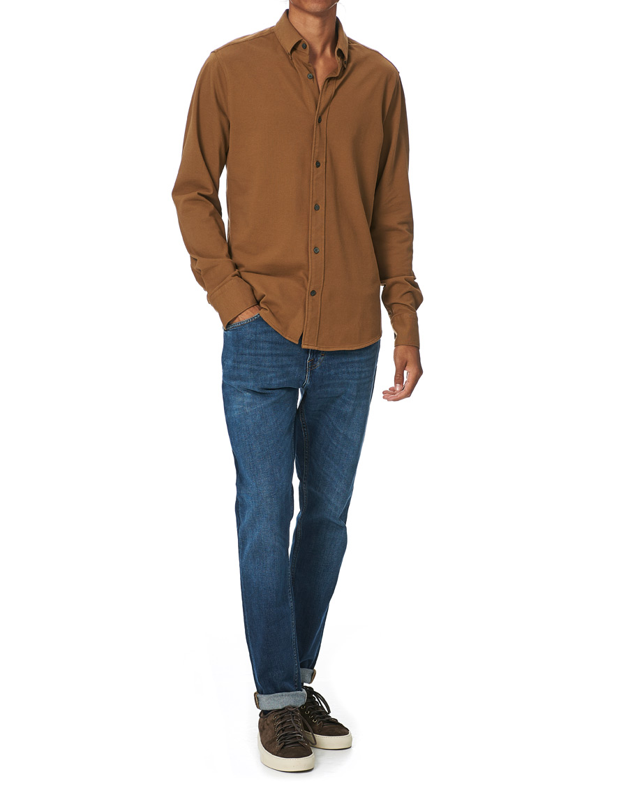 Herre | Skjorter | Tiger of Sweden | Fenald Piquet Shirt Toasted Coconut